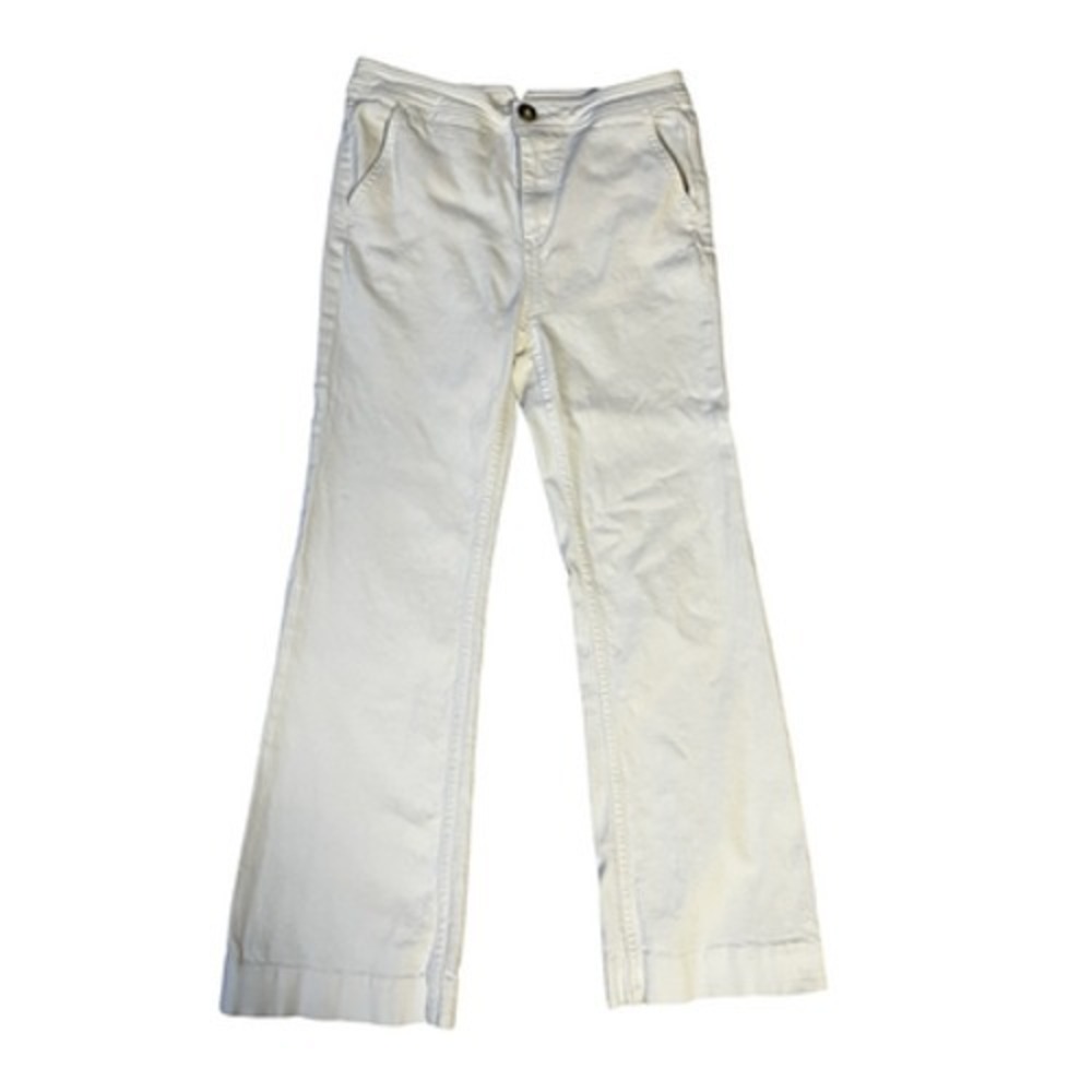 Pilcro And The Letterpress Jeans Womens 29 White High Rise Bootcut Anthropologie